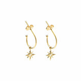 Picture of Luna Rae Solid 9k Gold My True North Hoops