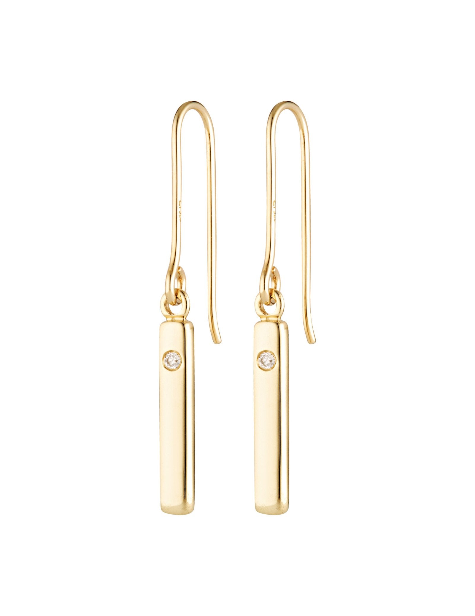 Picture of Luna Rae Solid 9k Gold Amore Earrings