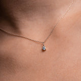 Picture of Luna Rae Solid 9k Gold Aquamarine Necklace