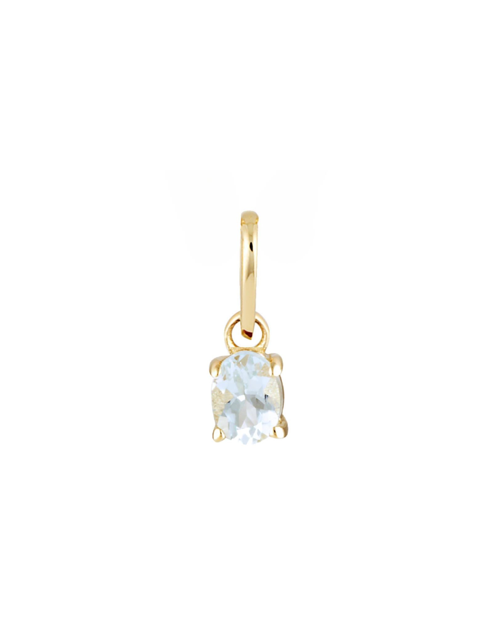 Picture of Luna Rae Solid 9k Gold Aquamarine Necklace