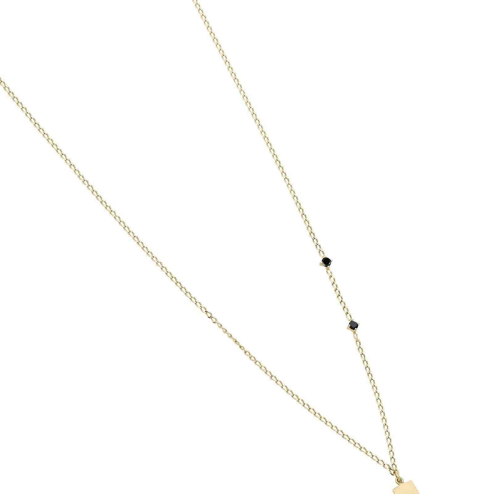 Picture of Luna Rae Solid 9k Gold Black Night Necklace