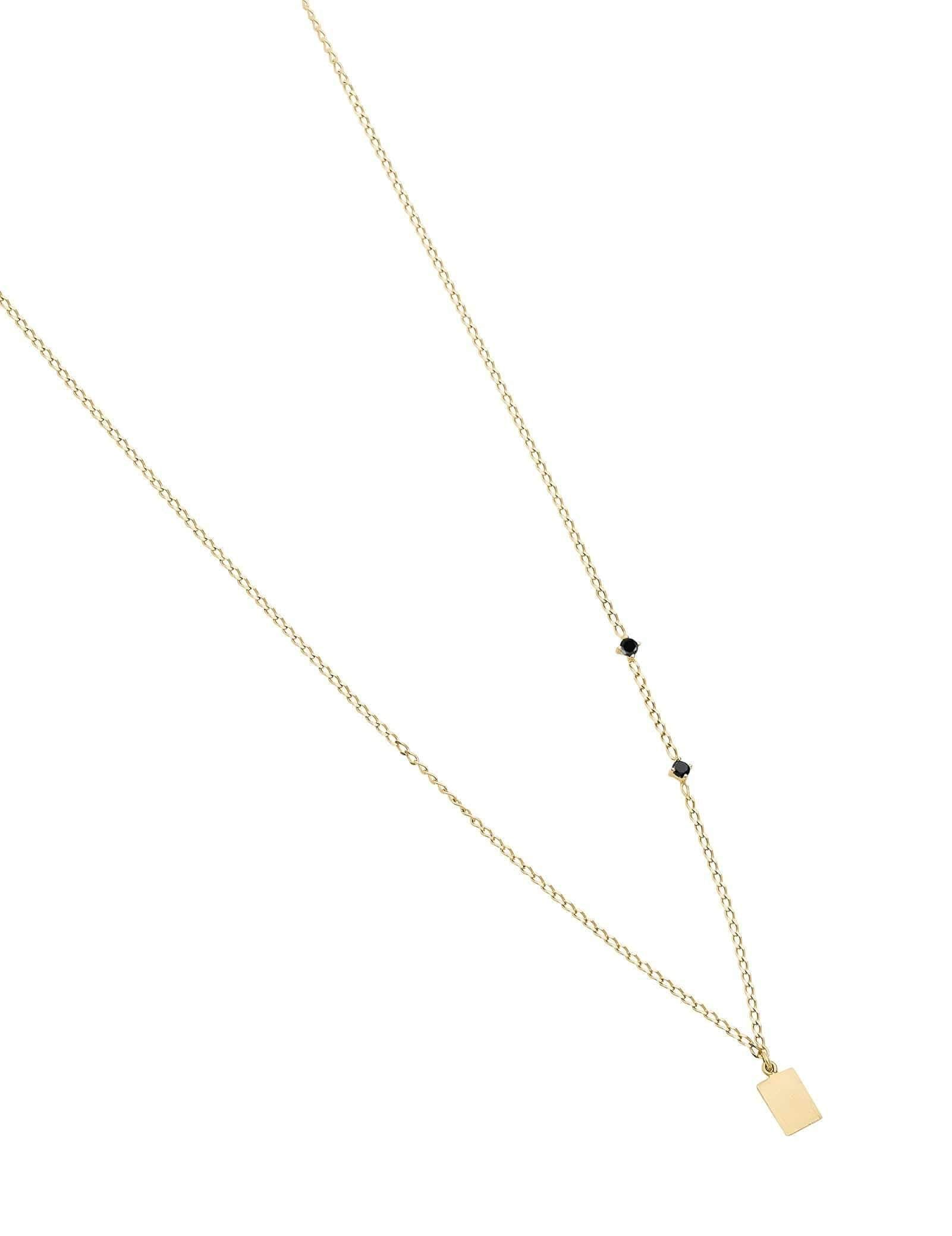 Picture of Luna Rae Solid 9k Gold Black Night Necklace