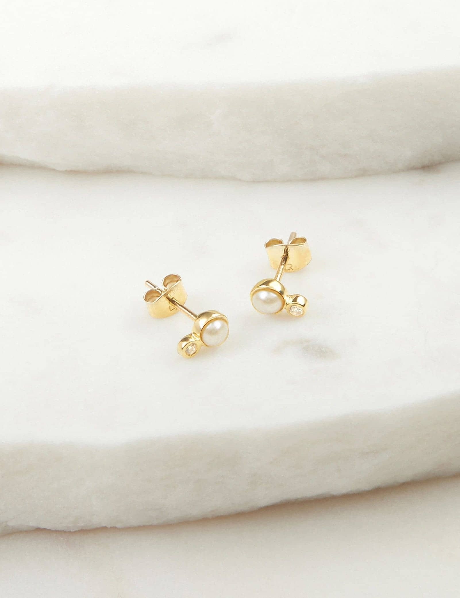 Picture of Luna Rae Solid 9k Gold Dara Studs