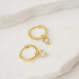 Picture of Luna Rae Solid 9k Gold Earth Element Hoops