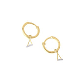 Picture of Luna Rae Solid 9k Gold Fire Element Hoops