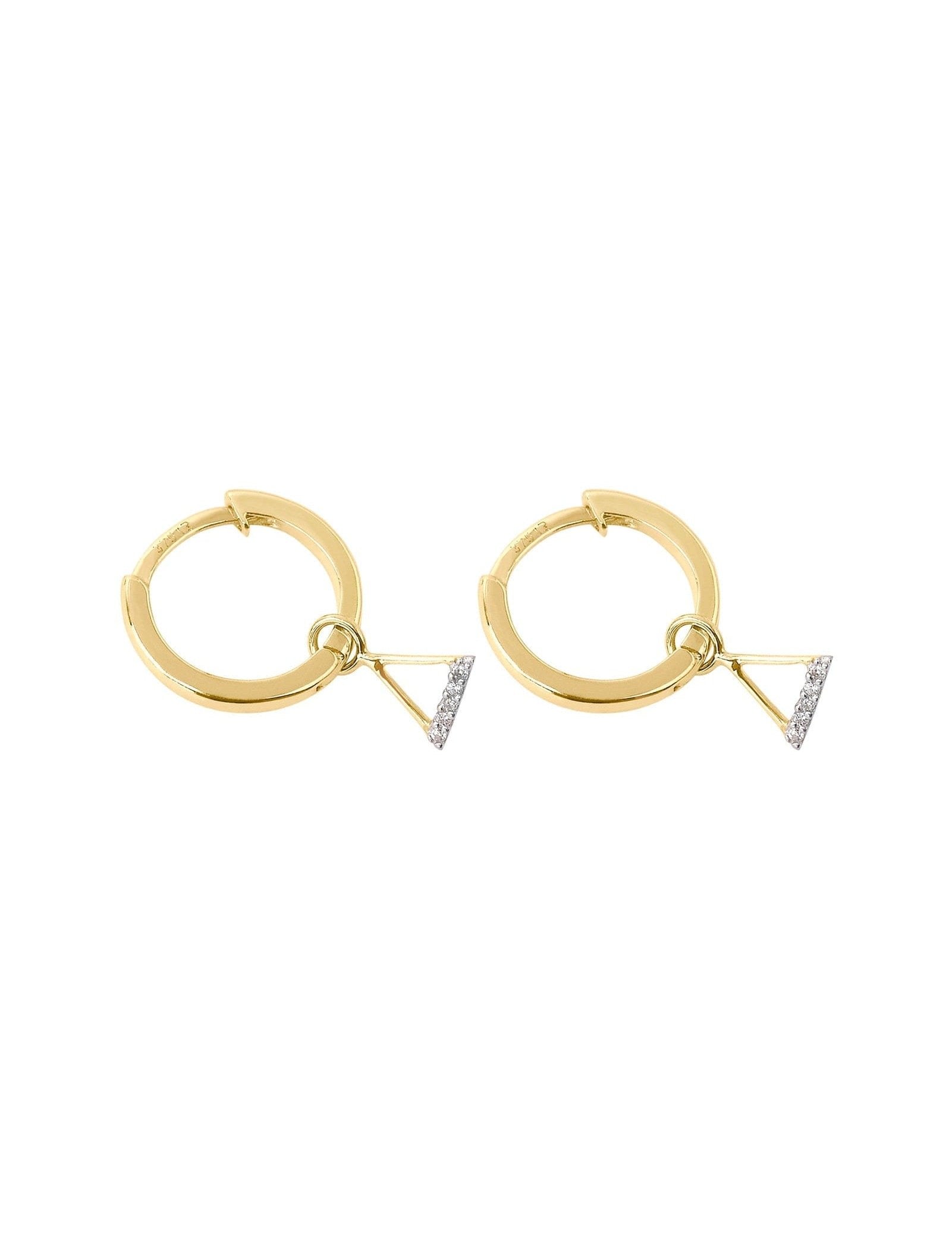 Picture of Luna Rae Solid 9k Gold Fire Element Hoops