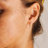 Picture of Luna Rae Solid 9k Gold Fire Element Hoops