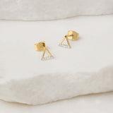 Picture of Luna Rae Solid 9k Gold Fire Element Studs