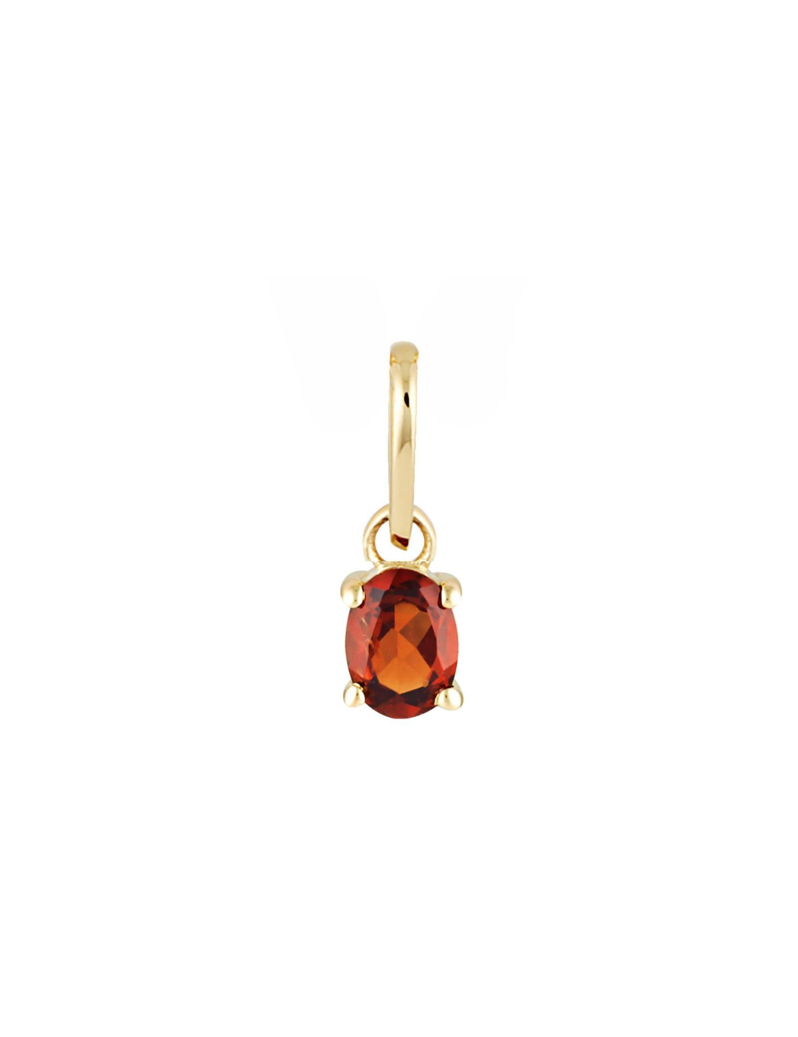 Picture of Luna Rae Solid 9k Gold Garnet Necklace