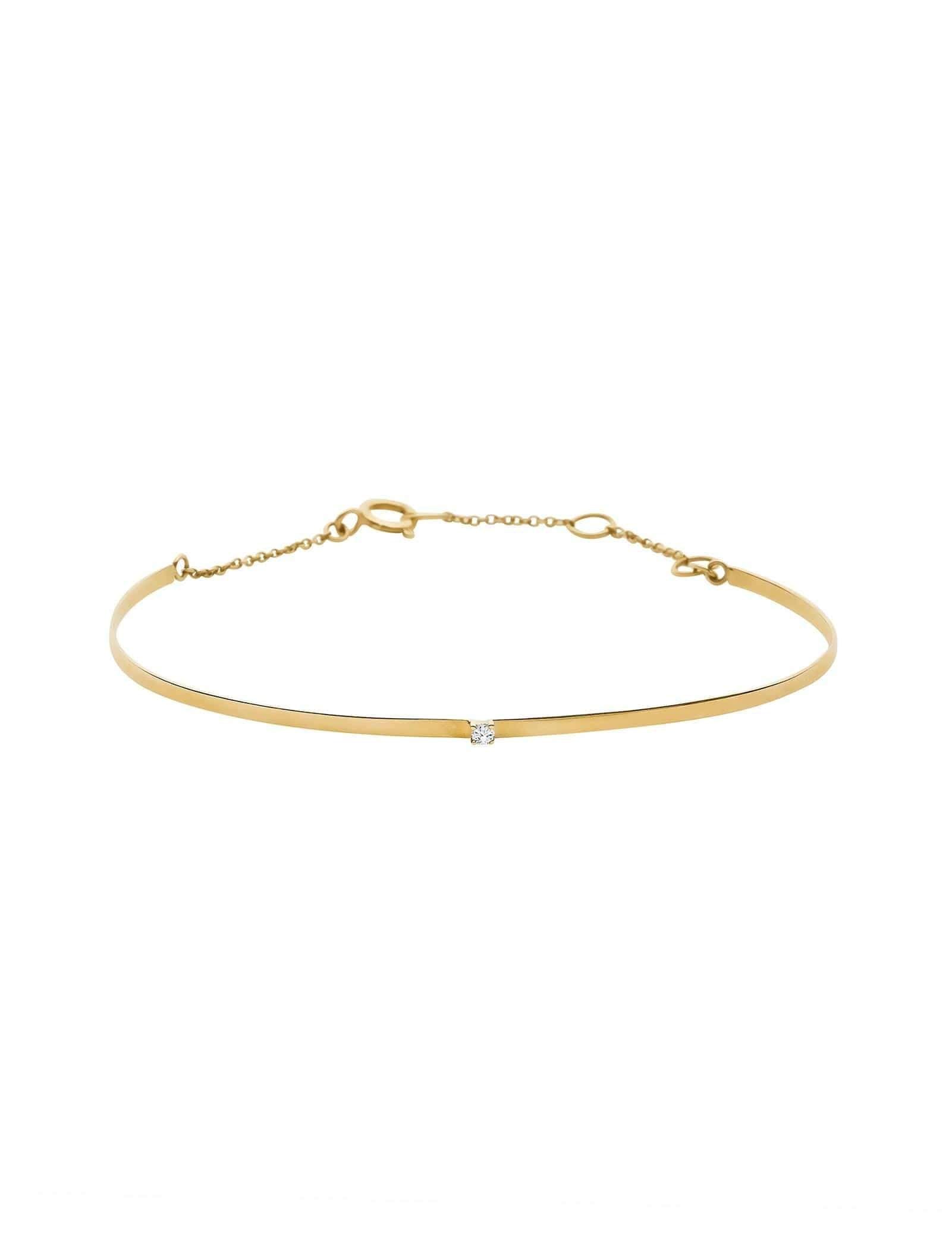 Picture of Luna Rae Solid 9k Gold Horizon Bangle