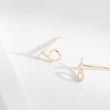 Picture of Luna Rae Solid 9k Gold Kiss Hug Studs