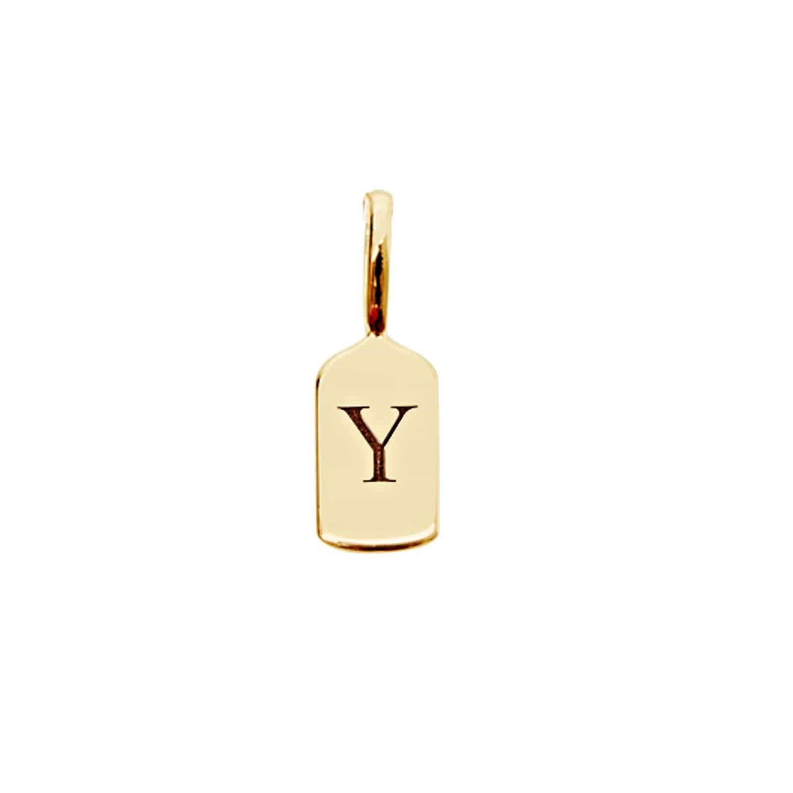 Picture of Luna Rae Yellow Gold Letter Y