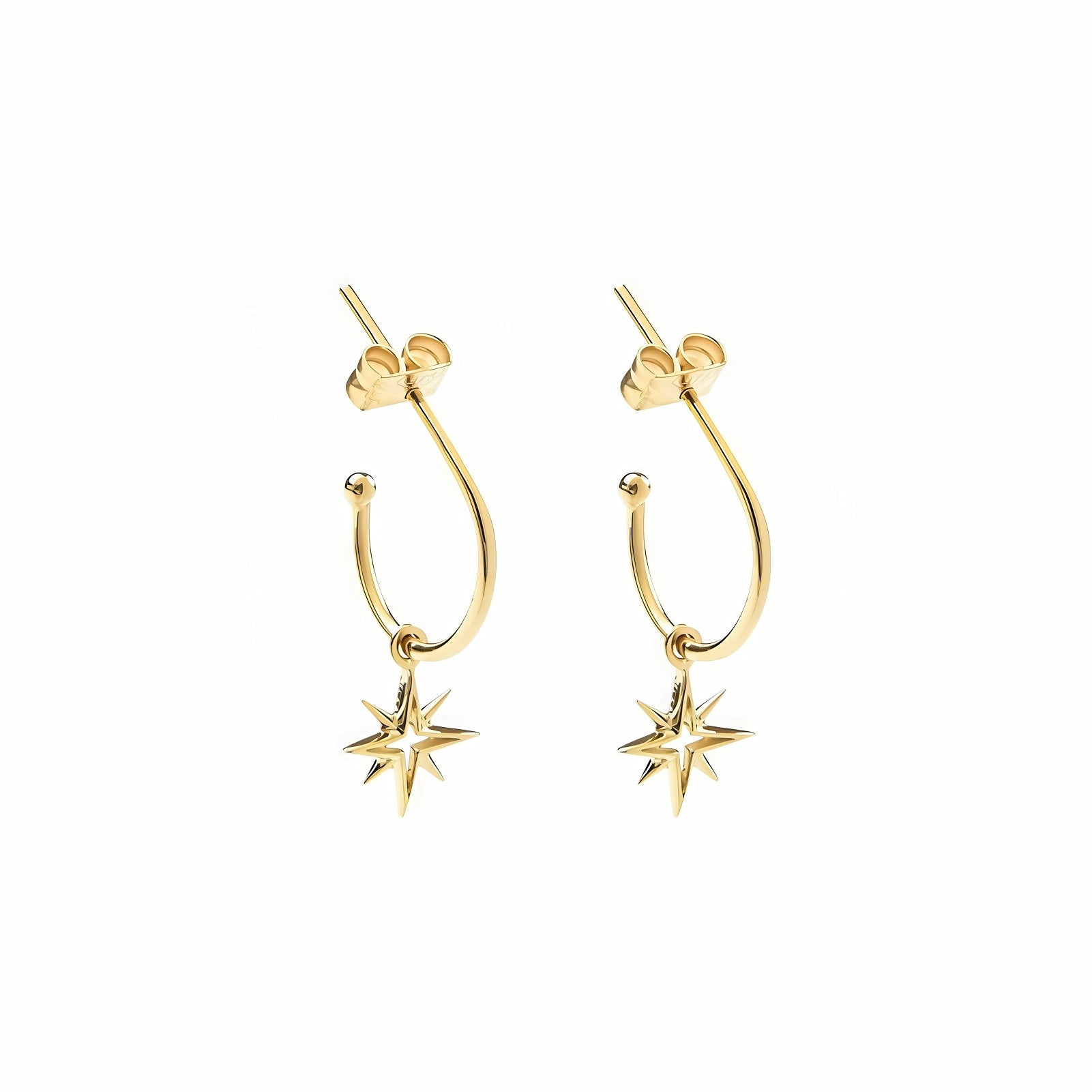 Picture of Luna Rae Solid 9k Gold My True North Hoops