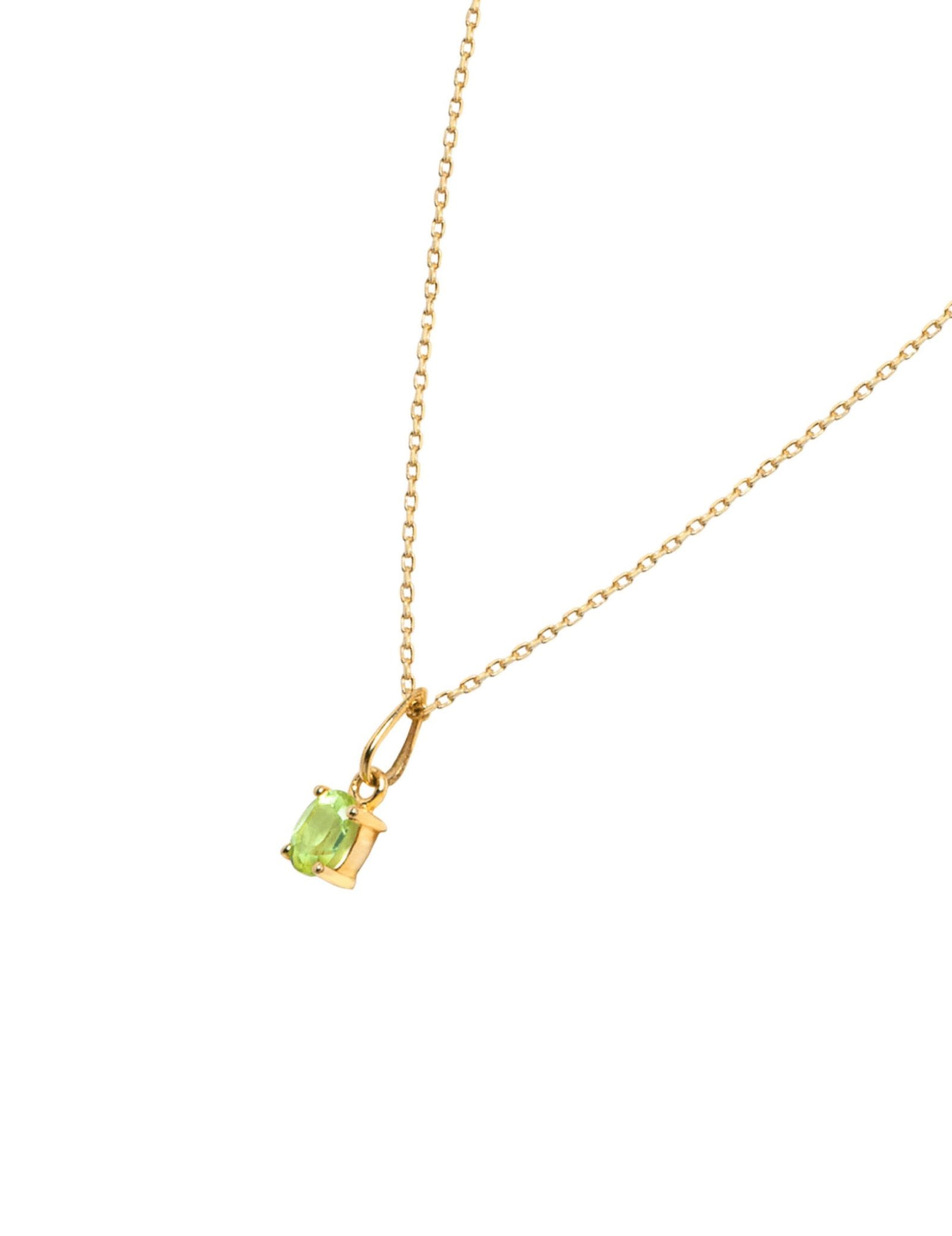 Picture of Luna Rae Solid 9k Gold Peridot Necklace