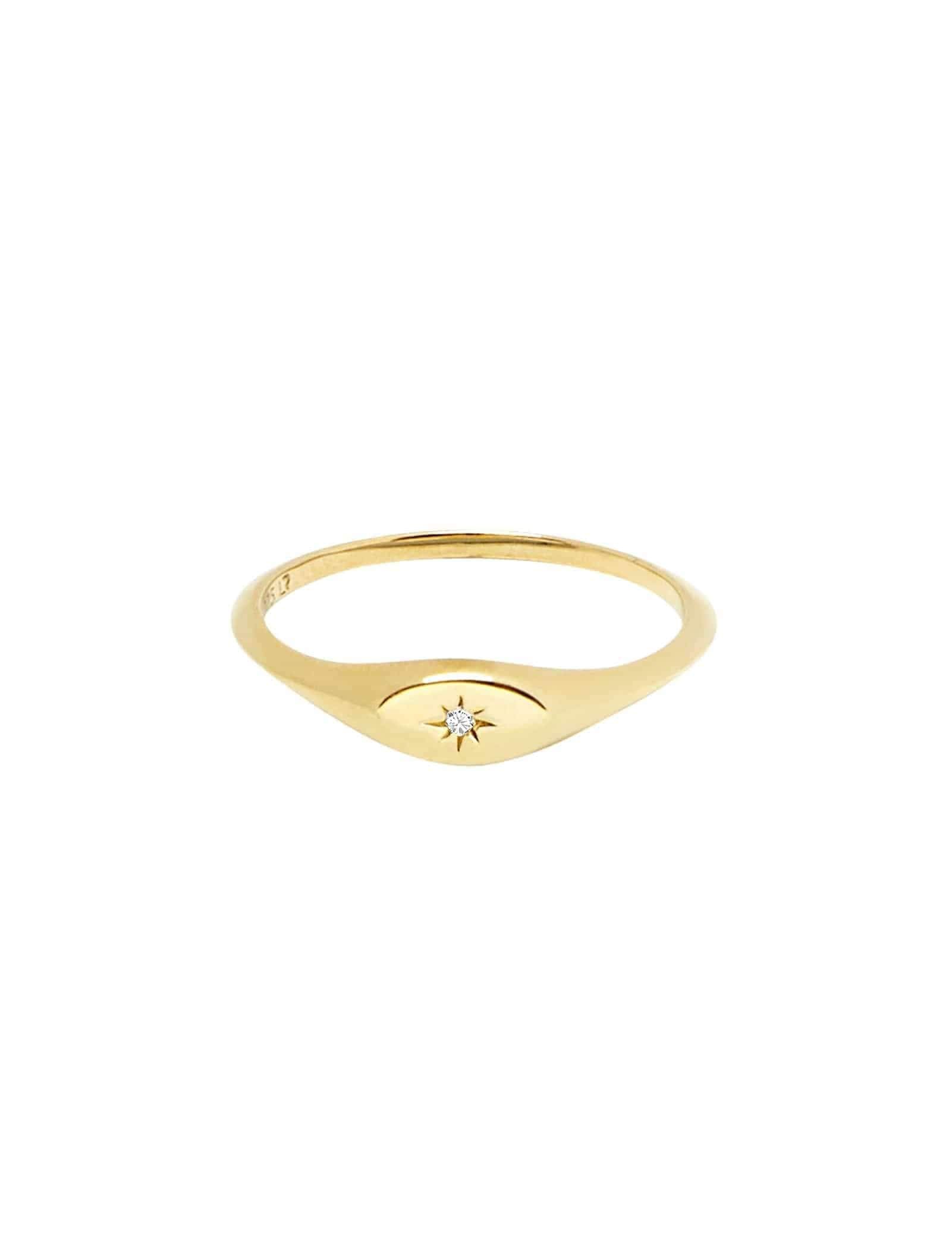 Picture of Luna Rae Solid 9k Gold Sol Ring