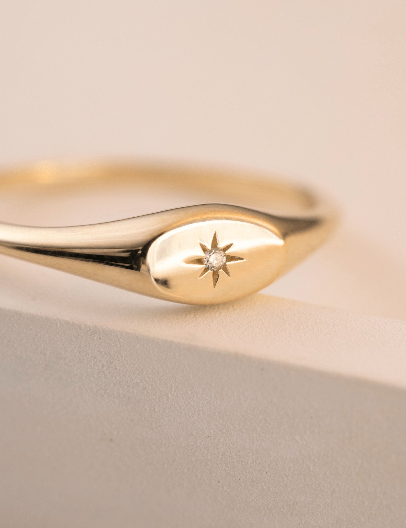 Picture of Luna Rae Solid 9k Gold Sol Ring