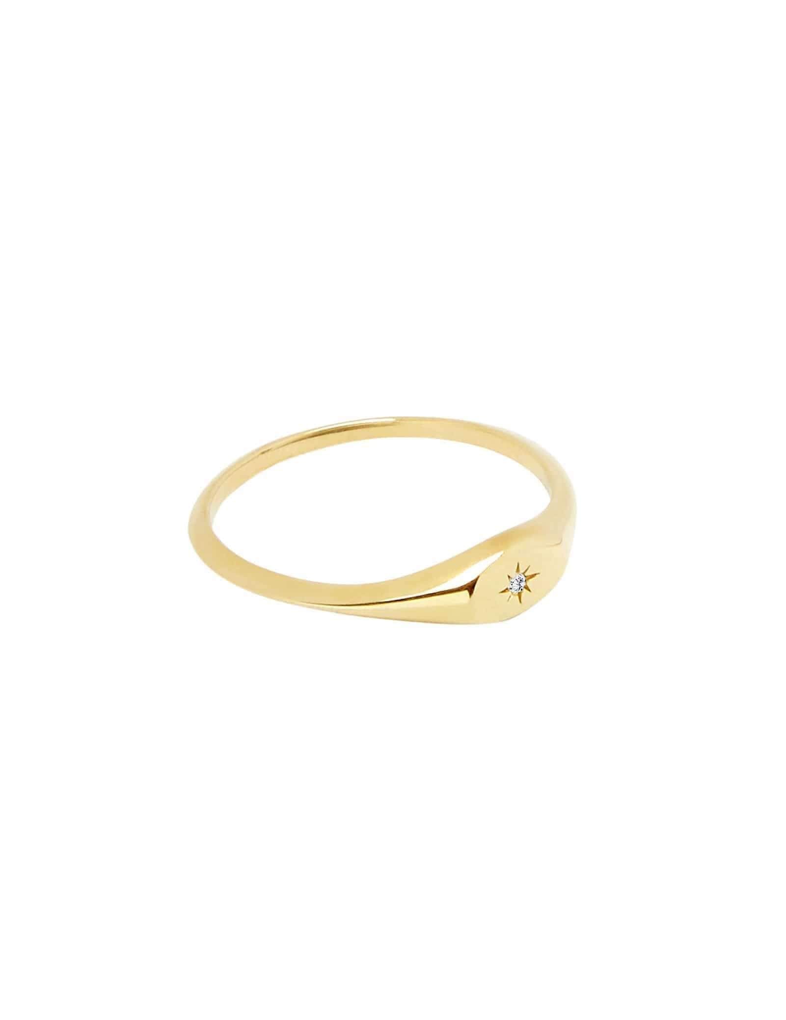 Picture of Luna Rae Solid 9k Gold Sol Ring