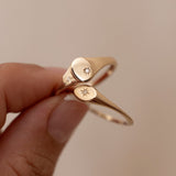 Picture of Luna Rae Solid 9k Gold Sol Ring