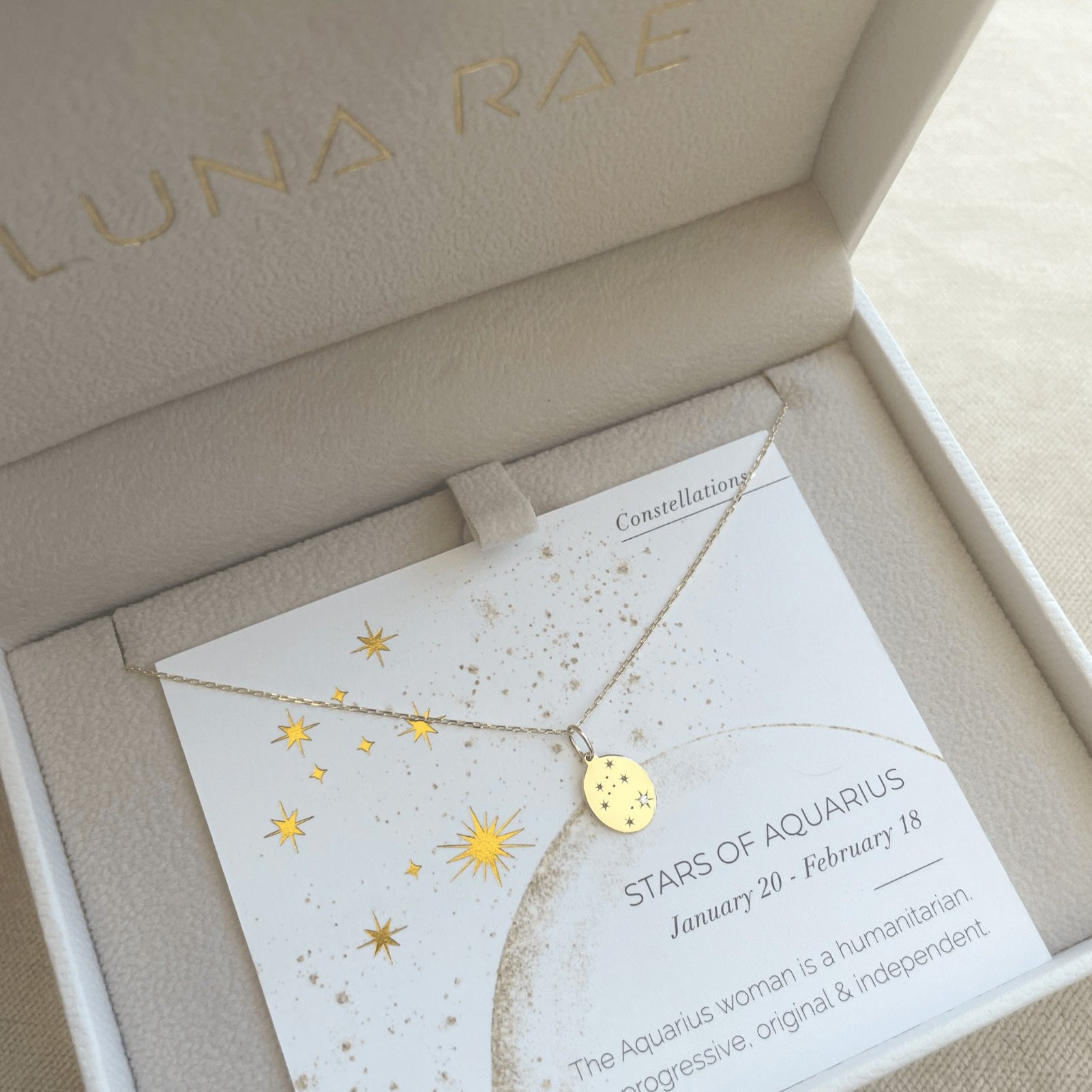 Picture of Luna Rae Yellow Gold Stars of Aquarius