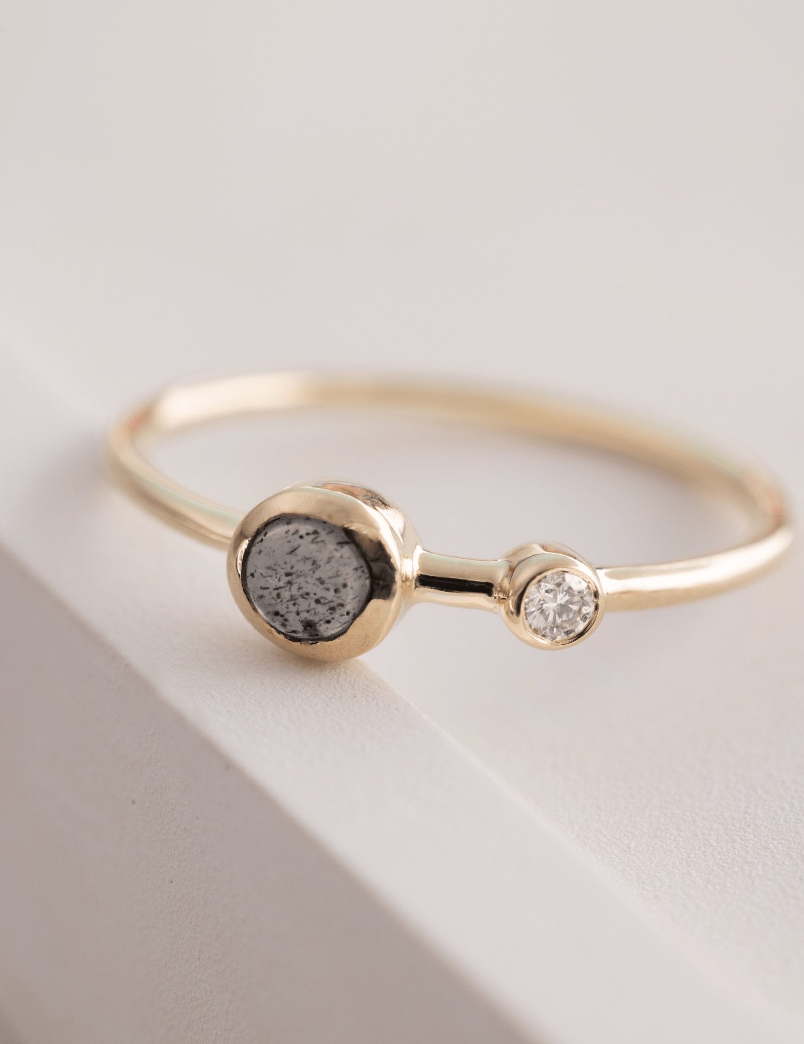 Picture of Luna Rae Solid 9k Gold Stellar Ring