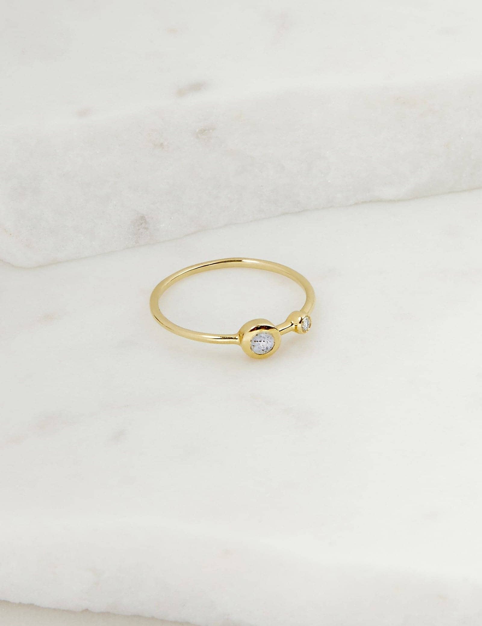 Picture of Luna Rae Solid 9k Gold Stellar Ring