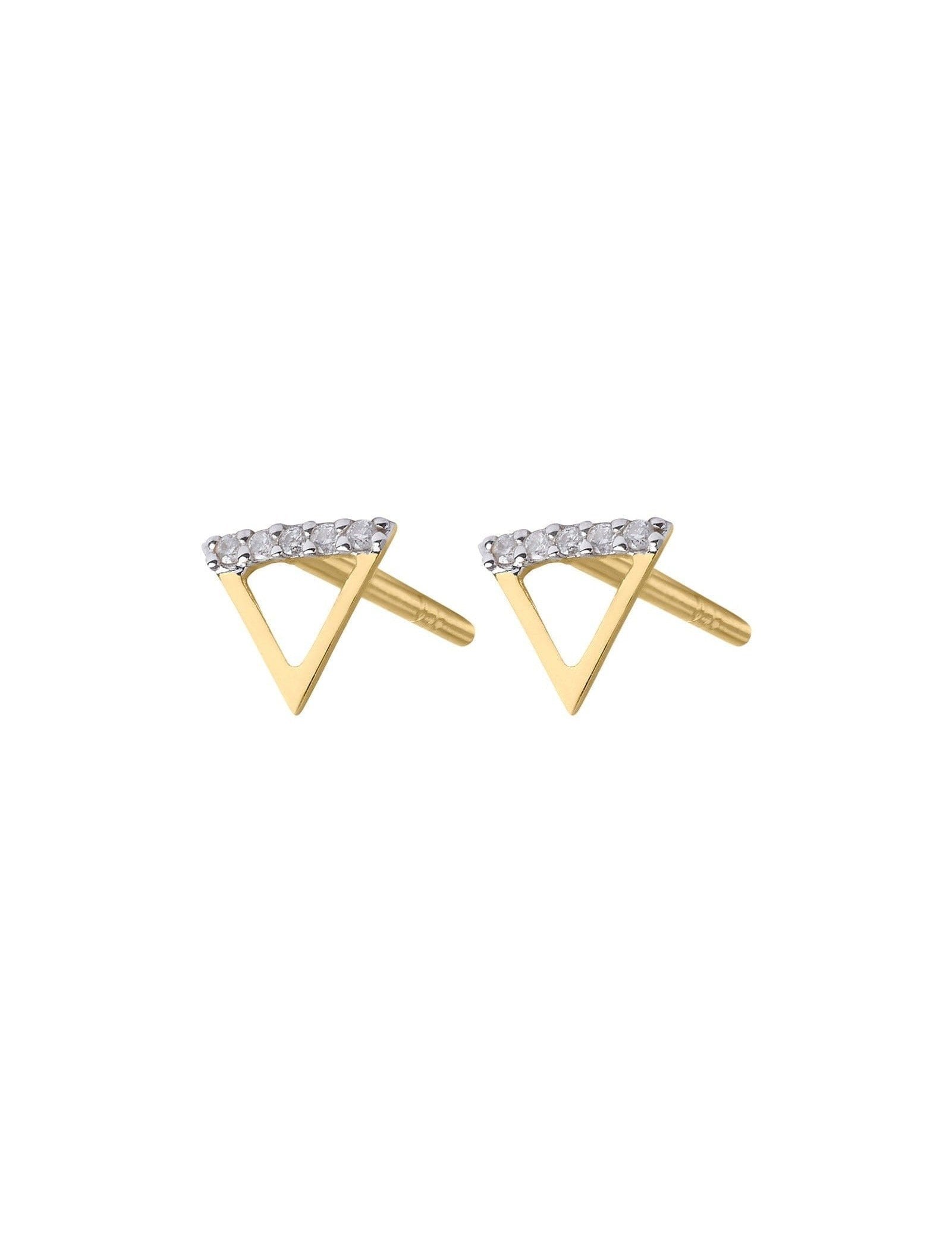 Picture of Luna Rae Solid 9k Gold Water Element Studs