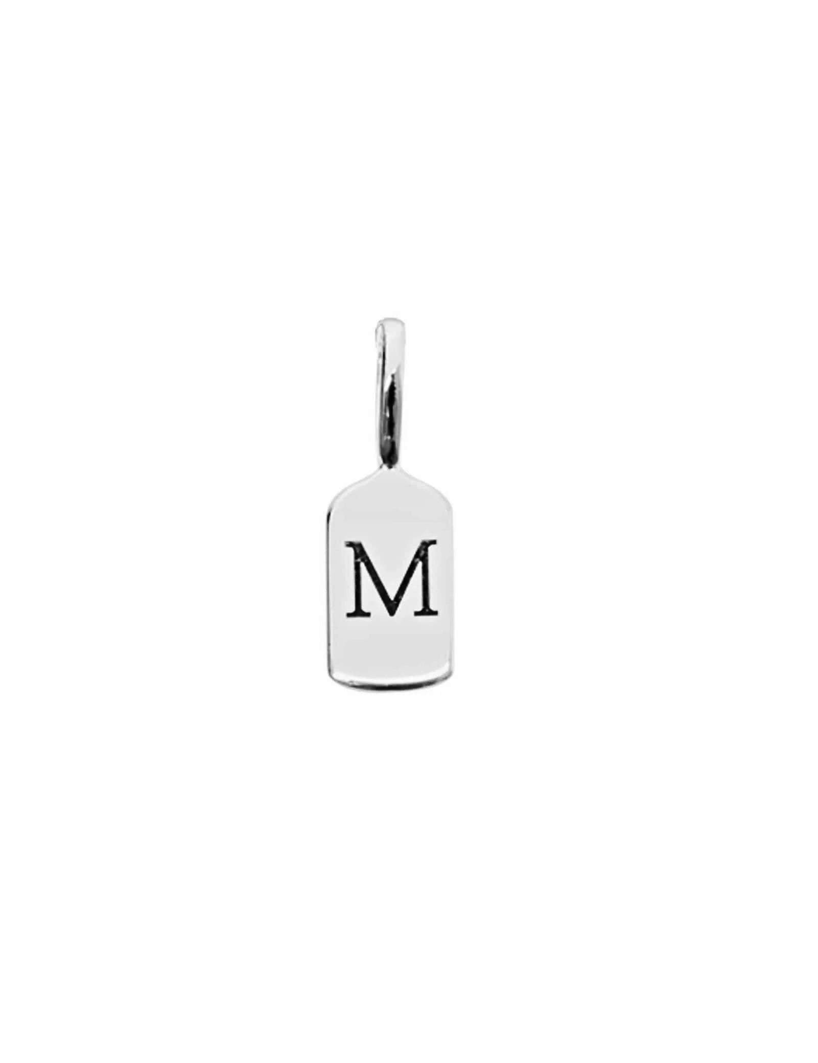 Picture of Luna Rae White Gold Letter M