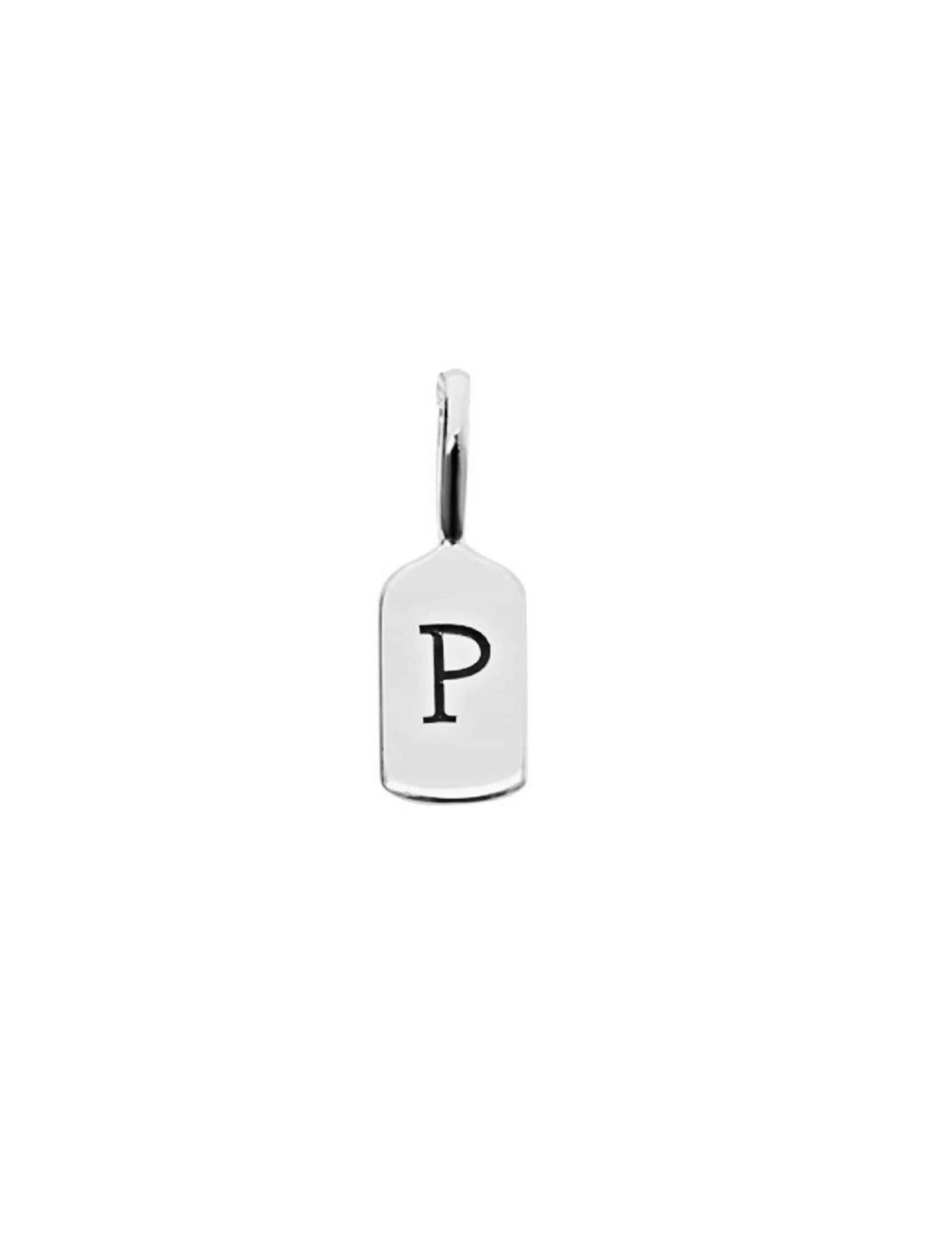 White Gold Letter P