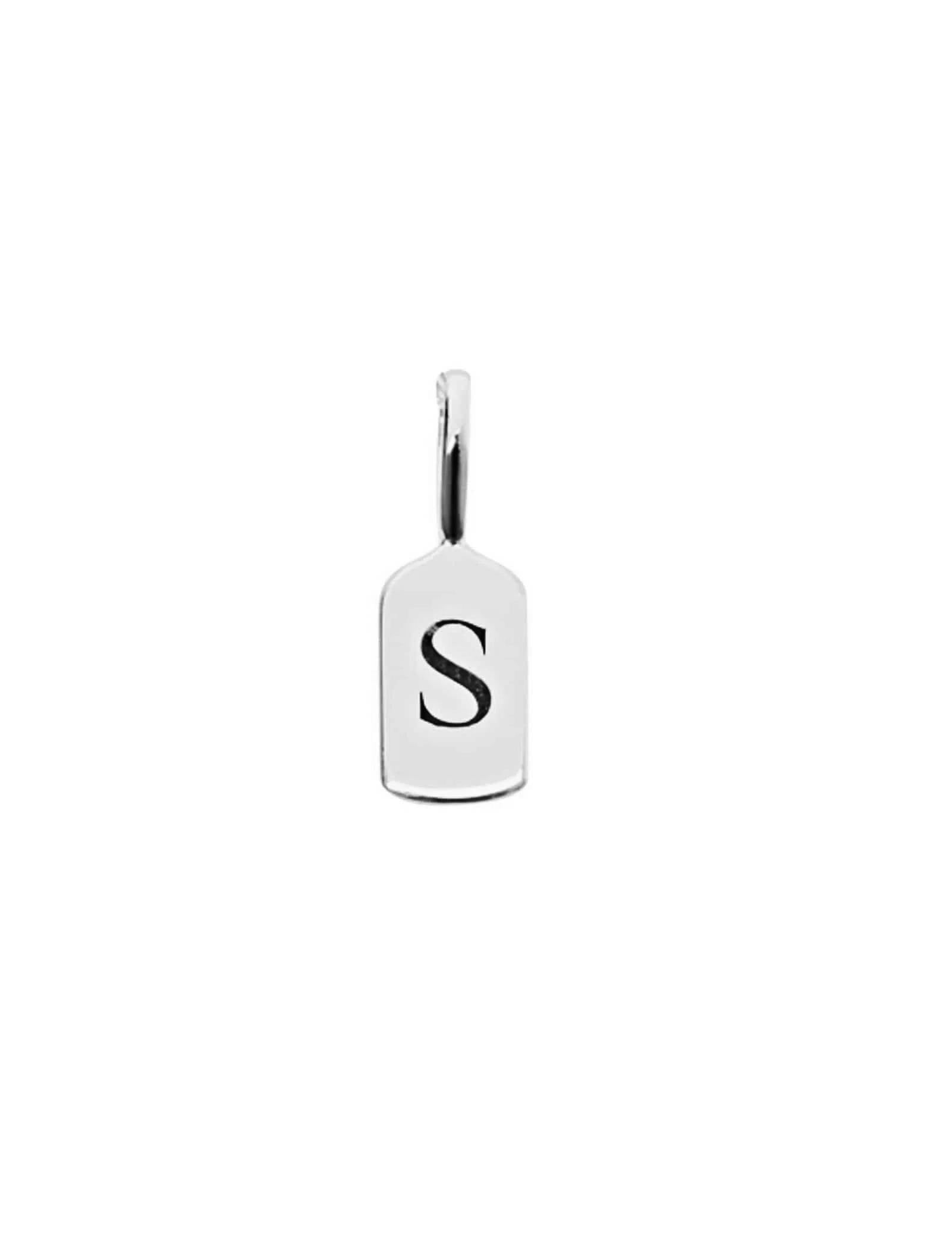 Picture of Luna Rae White Gold Letter S